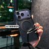 Подходит для чехла на телефон iphone17 360 вращающаяся подставка apple 17promax блестящий мелкодисперсный магнитный чехол прозрачный