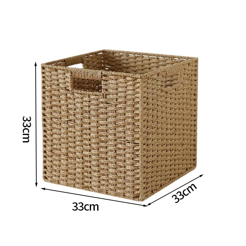 Складная корзина для хранения ручной работы, плетеная корзина для белья, органайзер для мелочей, декор рабочего стола, одежда, шкаф, корзина для пикника