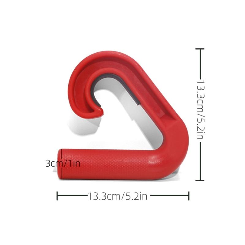 Ergonomic Hook Shaped Fitness Handle Pull Up Hand Grip for Strength Training Fitness Equipment Accessories Enduring