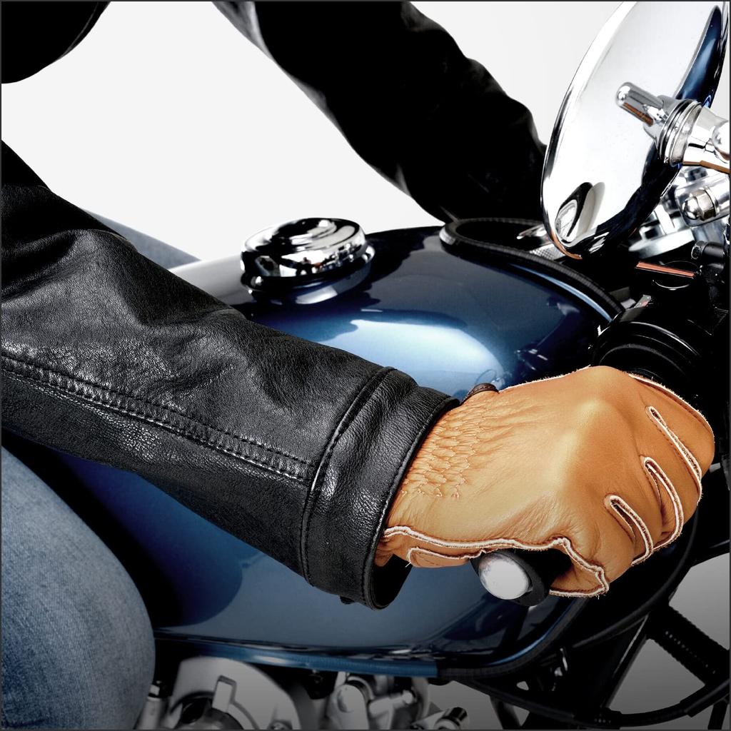 Кожаная мотоциклетная куртка Daytona из натуральной кожи, стиль кафе-райдер, черная, размер XL 23703 (Вощеный) Весна/Осень DL-006 (Мужской)