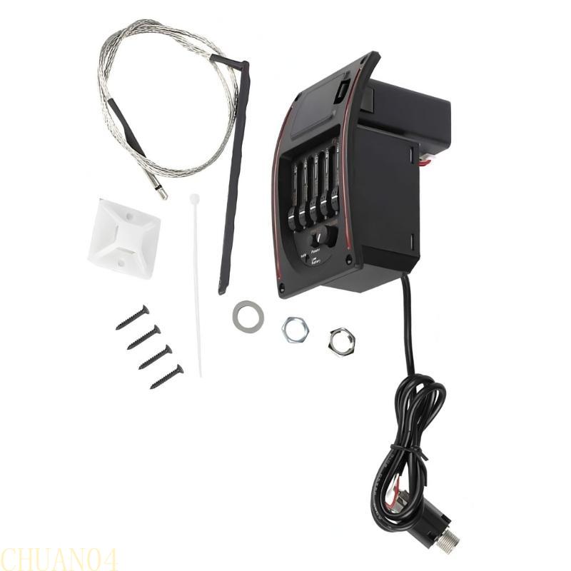 A1A2 Акустическая гитара 5-полосный эквалайзер Предусилитель Усилитель Звукосниматели для гитары Пьезоэлектрические системы Тюнер для гитары Звукосниматели для гитары