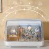 Baby Bottle Drying Rack with Cover 360-Degree Sealing Kitchen Cabinet Organizer Bottle