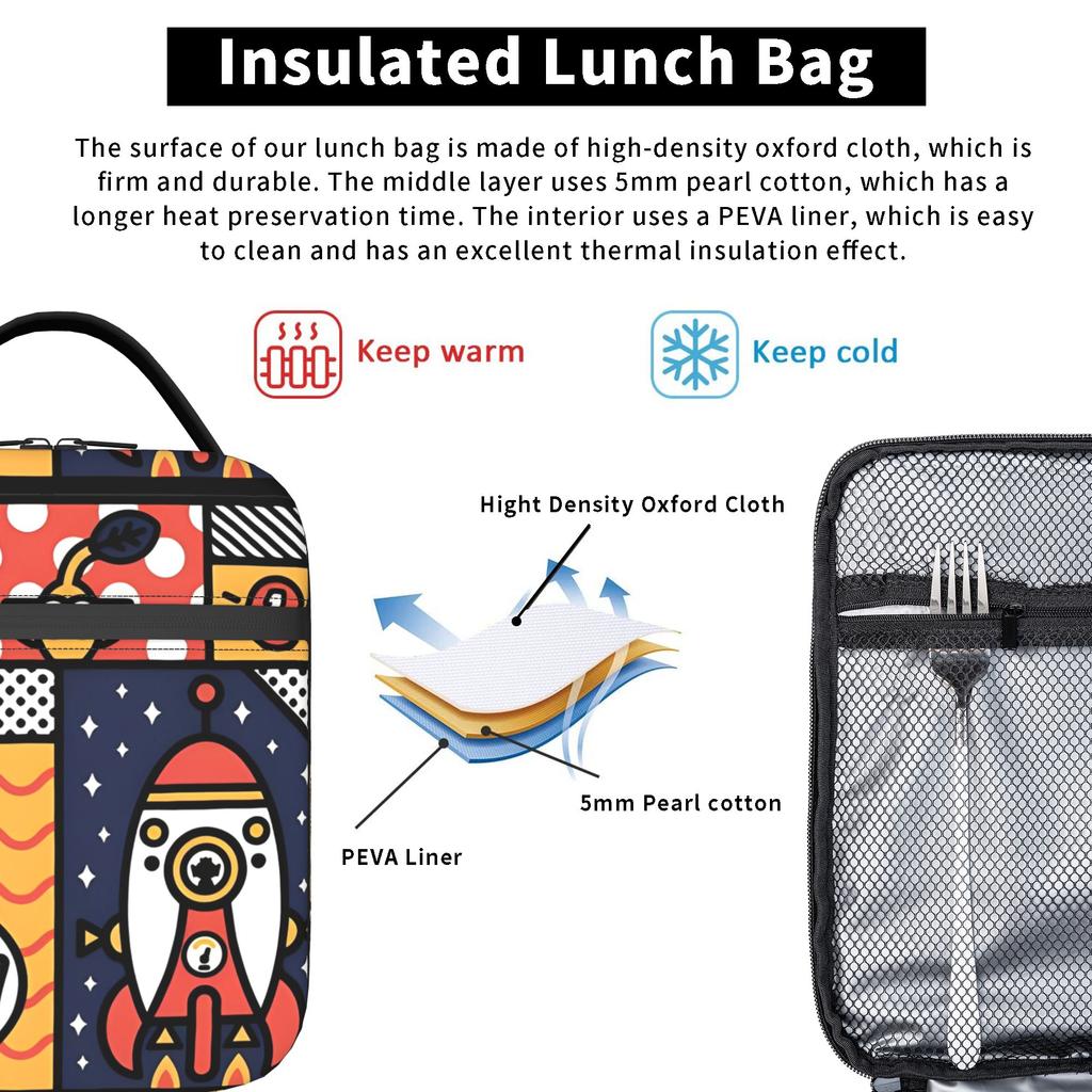 Пикмины 4 Изолированные Сумки для Ланча Портативные Контейнер для Еды Сумка-холодильник Сумка-тоут Ланч-бокс Работа Путешествие Девочка Мальчик