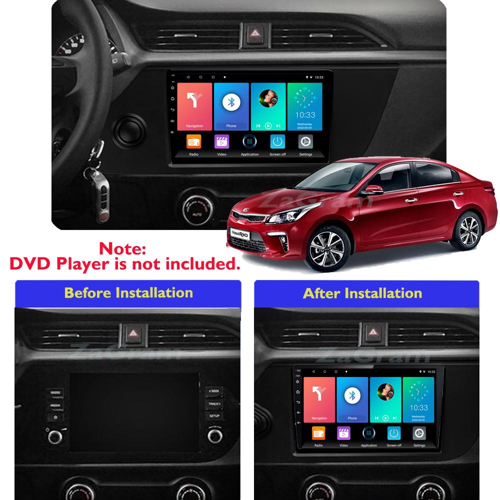 Android Car Radio For KIA Rio X 2021-2022 Multimedia Player Head Unit Stereo GPS Navigation BT WIFI 1+16GB