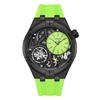 MEGIR Orange Sport Analog Watch for Men Fashion Waterproof Quartz Wristwatch with Luminous Hands Silicone Strap