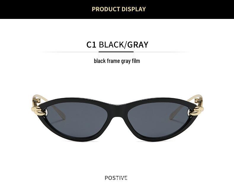 Женские солнцезащитные очки «кошачий глаз» высокого класса - Защита от УФ-лучей, Европейский и американский стиль