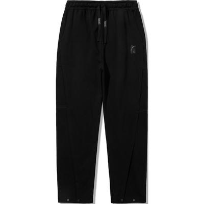Li Ning X Джеки Чан Коллаборация Серия Кунг-фу Свободные Прямые Удобные Повседневные Брюки Мужские низы Черный AKLUA13-2