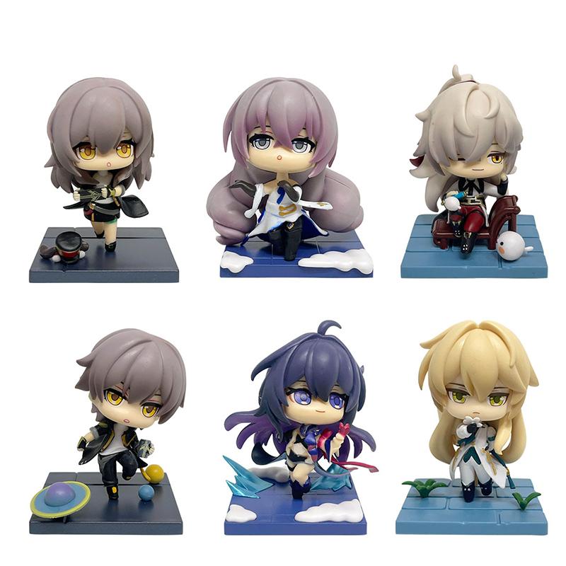 6 Styles Anime Games Star Rail Action Figure Good PVC Stelle Figurine Model Toy Collectibles Gift Full Set