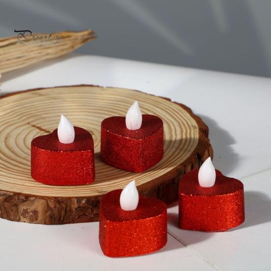 12 шт. мерцающих беспламенных свечей на батарейках светодиодные чайные свечи реалистичные фитили украшение для домашнего стола декор