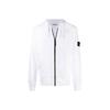STONE ISLAND Худи на молнии с логотипом, унисекс, белые 741564251-V0001