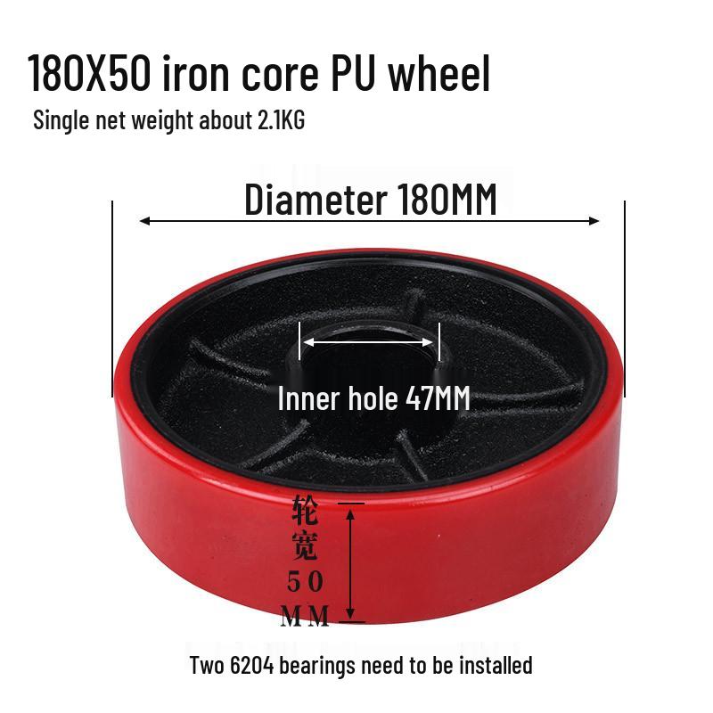 Hydraulic Pallet Truck Nylon Wheels & Iron Core PU Forklift Accessories