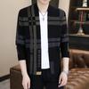 New Style Spring and Autumn Long-sleeved Knitted Cardigan for Young and Middle-aged Men, Slim and Handsome Bottoming Cardigan