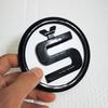 Engine Hood Badge Sticker 110mm S Emblems Sticker For SKODA SUPERB OCTAVIA KODIAQ KAMIQ SCALA FABIA ENYAQ Skoda Hood Sticker