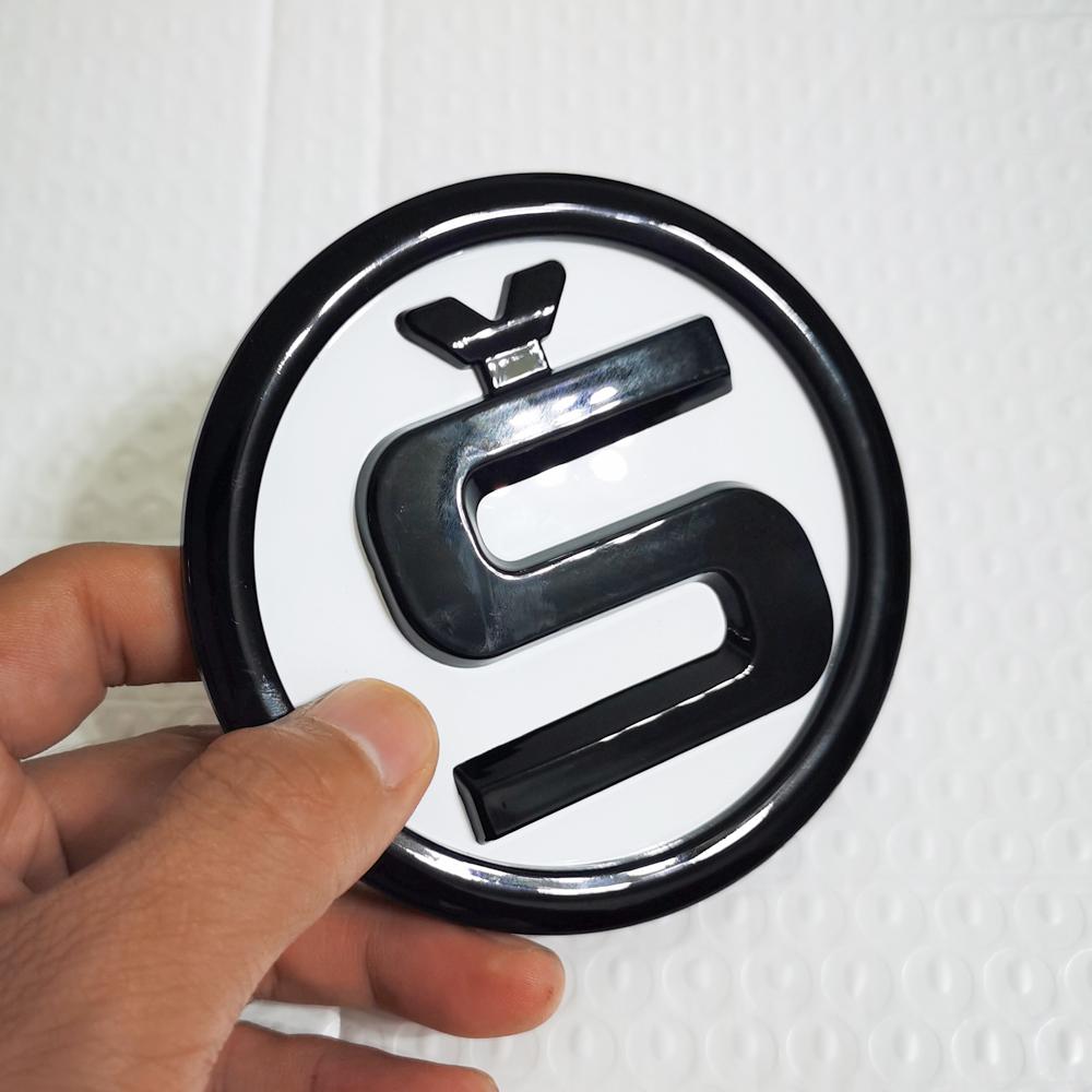 Engine Hood Badge Sticker 110mm S Emblems Sticker For SKODA SUPERB OCTAVIA KODIAQ KAMIQ SCALA FABIA ENYAQ Skoda Hood Sticker