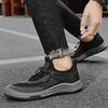 Fashion Soft Sole Flats Men's Casual Versatile Outdoor Shoes Wear Resistant Running Mesh Shoes New Hollow Breathable Sports Trendy Shoes