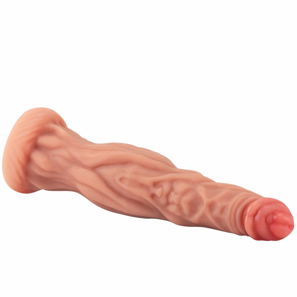 Extra-Large Realistic Dildo for Women - Lifelike Silicone Adult Toy with Suction Cup Base - Discreet Pleasure Device