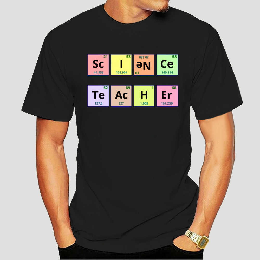 Anime Graphic T Shirts Famous Brand Men Periodic Table Chemistry Science Teacher Gift Tshirt Cotton T Shirt Slogans Customized