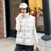 Winter down cotton vest stand-up collar versatile vest loose foreign casual cotton vest jacket