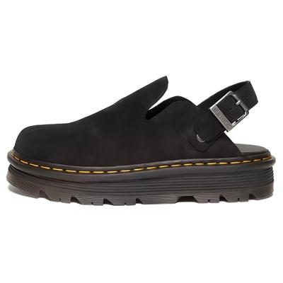 Доктор. Martens Zebzag Suede Casual Slingback Platform Mule Black Unisex Sneakers 31657001