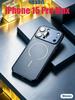 Case for iPhone 16 Pro Max with MagSafe support, burgundy, with camera protection