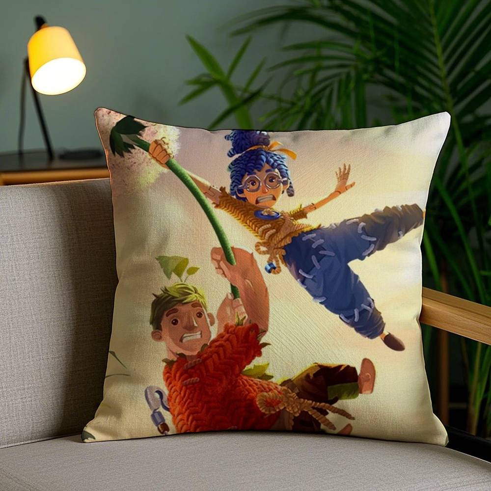 Pillow Case Game It T-Takes Two Sofa Short Plush Double-sided HD Printing Room Home Office Gift Cushion Cover