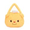 Инс милый маленький желтый медведь кукла с большой головой сумка мультяшная сумка плюшевая сумка для девочки с сердечком мягкая сумка для хранения для девочки ручная маленькая круглая сумка