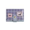 Wave Edge Polka Dot Trifold Wallet Pu Leather Coin Purse Portable Dachshund Card Holder  Daily Use