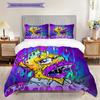 Vibrant Chaos Surreal Meltdown Bedding (1 * duvet cover + 2 * pillowcase, without core) 2D Flat Duvet cover and pillowcase Bedding set