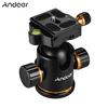 Aluminium Alloy Panoramic Tripod Ball Head Ballhead Mount Adapter 360 Degrees  Rotating with Quick