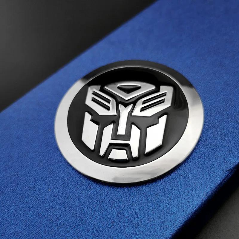 3D металлический хромированный значок Transformers Autobot наклейка на автомобиль 65 мм Deception