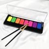 8-Color Water-Soluble Fluorescent Body Paints Halloween Dark Night Glow Paintbrush DIY Quick Dry Pigments Paste Eyeline Makeup