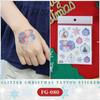 1 лист водонепроницаемый но съемный боди-арт блестки рождественская поддельная татуировка