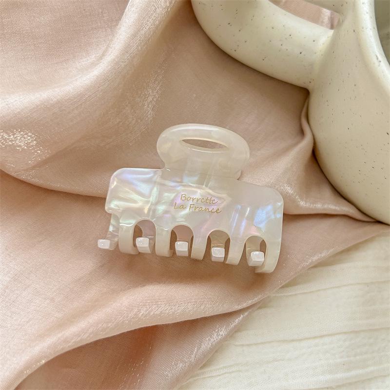 Заколка-краб из высококачественного ацетата Русалочка 2024 для женщин - Маленькая заколка-автомат для волос на весну/лето