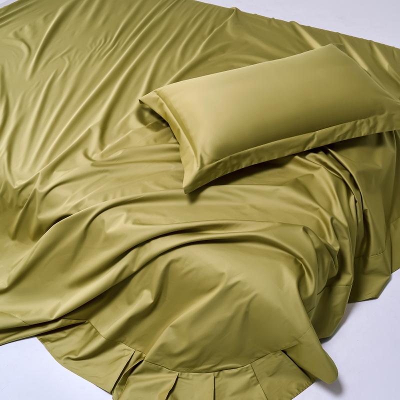 Мягкий комплект постельного белья из 100% египетского хлопка, плотность 1000 нитей, комплект постельного белья из 4/6 предметов, роскошная шелковистая простыня на резинке и плоская наволочка