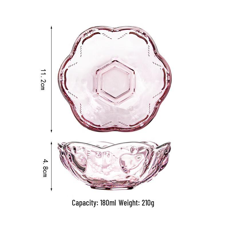 Elegant Glass Dessert & Snack Bowl Set