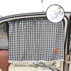 Universal Car Sun Shade - Lightweight Cartoon Plaid Pattern - Rear Side Window & Windshield Sun Blocker for Vehicle Protection