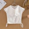 Women Fake Collar Half Shirt Ladies Shirt Fake False Collar For Women Black Woman Detachable Collar Lace Lapel Faux Col Tie