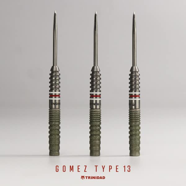 TRiNiDAD PRO Gomez13 Steel Trinidad Pro Gomez 13 Yuki Yamada Player Model Darts Barrel Steel Silver Tdd0134