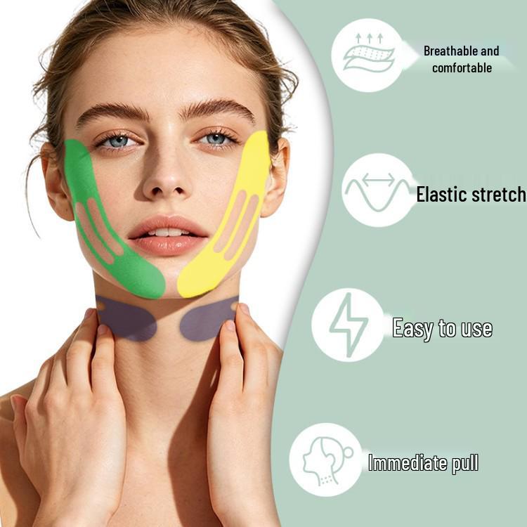 Temu Transparent Neck Lift Stickers for Wrinkle Reduction, Available in Multiple Colors