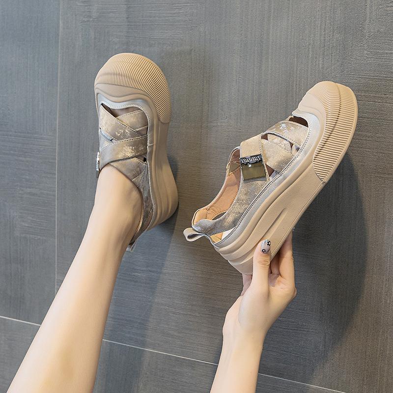 Поп-туфли повседневные модные сандалии с толстой подошвой