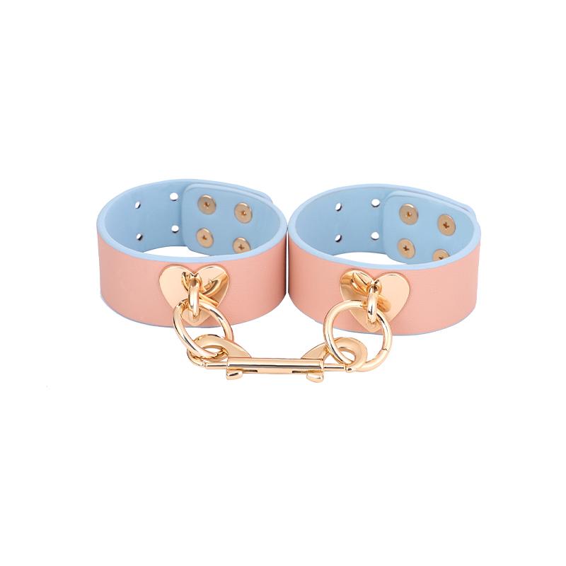 Горячие Сексуальные Наборы для Бондажа из Натуральной Кожи, Набор для Ограничений, Наручники, Ошейник, Кляп, Вибраторы-Кролики, Игрушки для Взрослых для Женщин и Пар