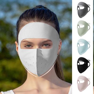 Солнцезащитная защита для лица из легкой ткани Ice Silk, прохладная, дышащая, защита от солнца на 360 градусов, защита для лица для верховой езды