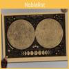 Retro 1x Large Vintage Paper Earths Moon World Poster Wall Chart Decor Home