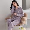 Island Fleece Pajamas Women'S Spring And Autumn Thickened Fleece Coral Fleece Warm Can Be Worn Outside Loungewear Autumn And Winter Thin Fleece Suit