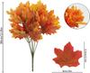 Maple Leaf Artificial Autumn Leaves Branches Fake Fall Flower Arrangement Thanksgiving Decoration Home Kitchen Table Centerpiece