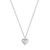 Rope Bezel Heart 925 Silver Necklace N036-02H