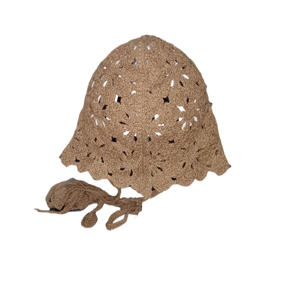 Ретро-шапки-пучки, вязаная вручную шерстяная шапка, милая шапка Баотоу для улицы