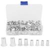 100pcs  Box Aluminum Rivet Nut Threaded Rivet Insert Nut 6?328?3210?2410?32 14?20
