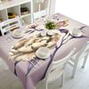 Decorated Wall Tablecloth Fashion Flower Pattern Waterproof Thicken Rectangular And Round Table Cloth For Wedding