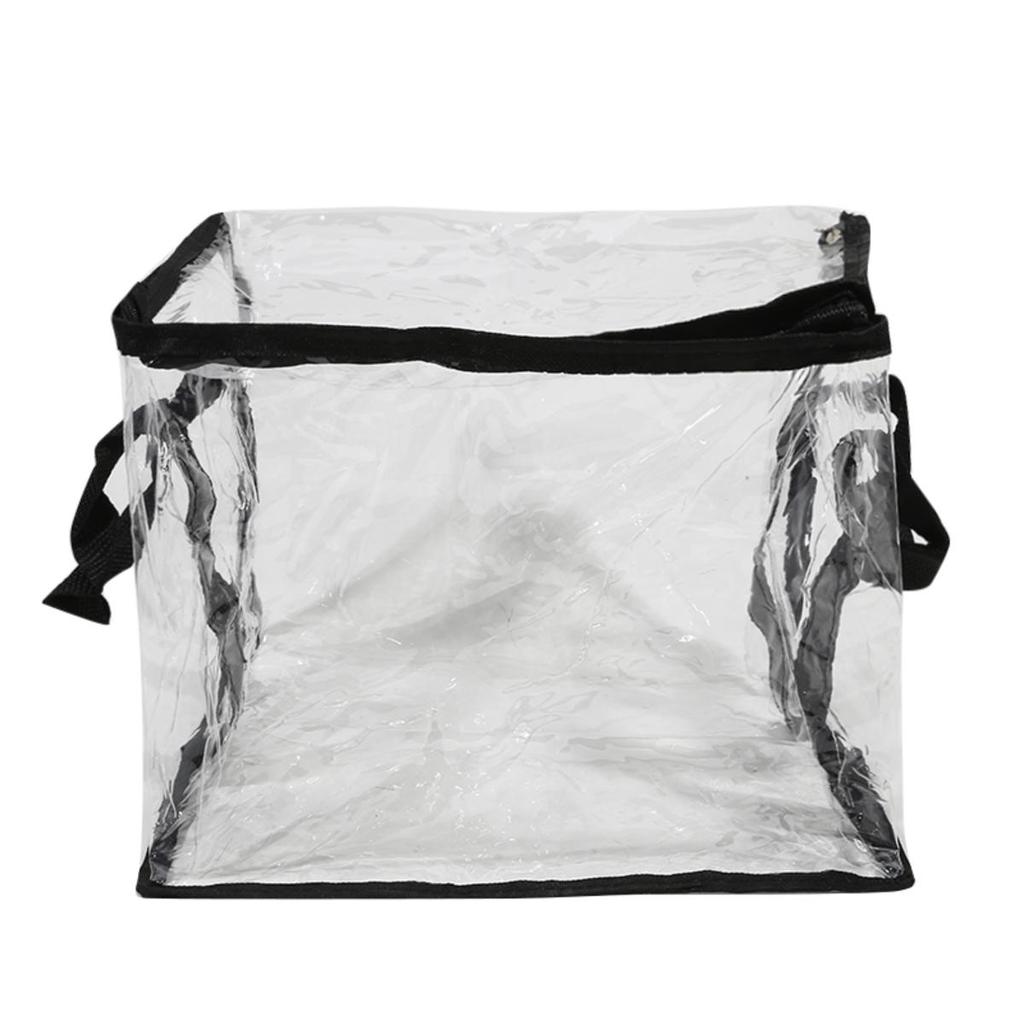 Multifunctional Toy Doll Storage Bag Household Large Capacity Portable Waterproof Book Sorting Organizer PVC Foldable Transparent Basket